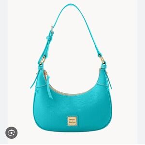 ISO Dooney & Bourke Aqua Lucca Leather Hobo Shoulder Bag